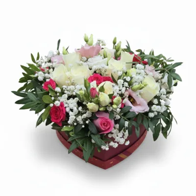 roosidega sudamekujuline lillekarp valmeria lillepood