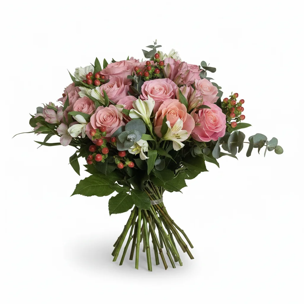 roosa-lillekimp-marjadega valmeria lilled